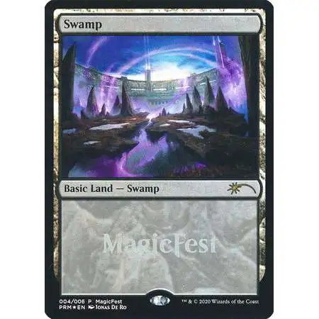 MtG Promo Cards Promo Swamp [MagicFest 2020 Promo, Foil]