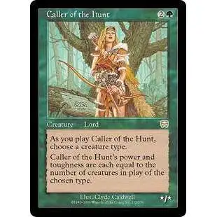 MtG Trading Card Game Mercadian Masques Rare Caller of the Hunt #233