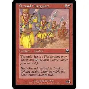 MtG Trading Card Game Mercadian Masques Common Gerrard's Irregulars #192 [Moderately Played FOIL] [Moderately Played]