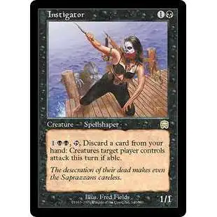 MtG Trading Card Game Mercadian Masques Rare Instigator #140