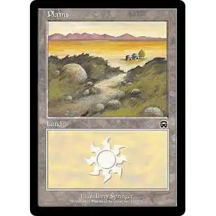 MtG Trading Card Game Mercadian Masques Basic Land Foil Plains #331 [Lightly Played]