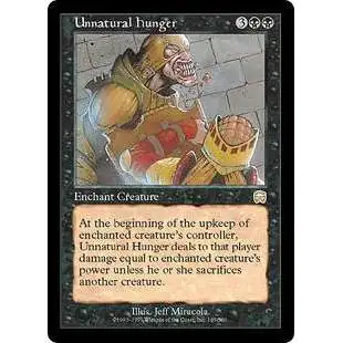 MtG Trading Card Game Mercadian Masques Rare Unnatural Hunger #169