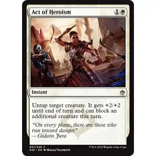 MtG Trading Card Game Masters 25 Common Act of Heroism #1