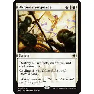 MtG Trading Card Game Masters 25 Rare Akroma's Vengeance #3 [Foil NM]