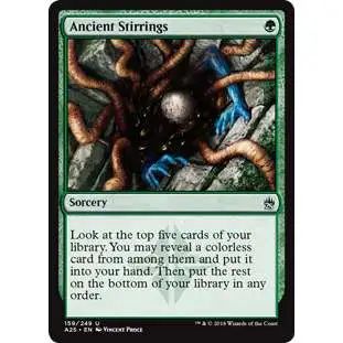 MtG Trading Card Game Masters 25 Uncommon Ancient Stirrings #159
