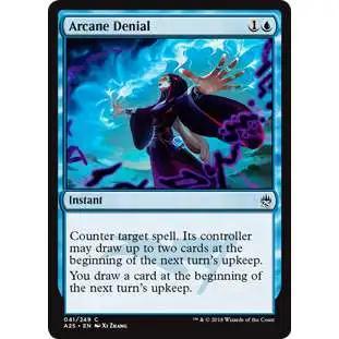 MtG Trading Card Game Masters 25 Common Foil Arcane Denial #41