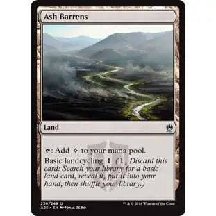 MtG Trading Card Game Masters 25 Uncommon Ash Barrens #236