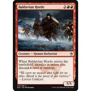 MtG Trading Card Game Masters 25 Common Balduvian Horde #120