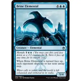 MtG Trading Card Game Masters 25 Uncommon Brine Elemental #47