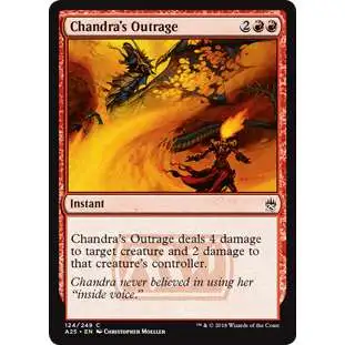 MtG Trading Card Game Masters 25 Common Chandra's Outrage #124