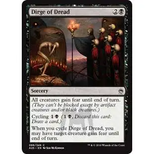 MtG Trading Card Game Masters 25 Common Dirge of Dread #86