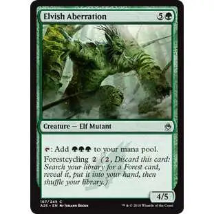 MtG Trading Card Game Masters 25 Common Elvish Aberration #167