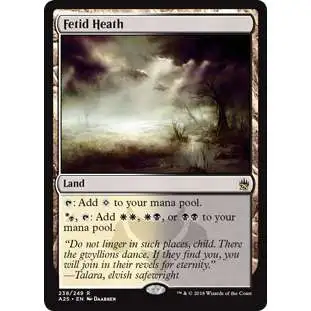 MtG Trading Card Game Masters 25 Rare Fetid Heath #238