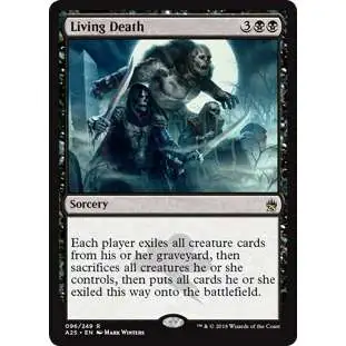 MtG Trading Card Game Masters 25 Rare Foil Living Death #96