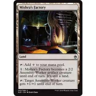 MtG Trading Card Game Masters 25 Uncommon Mishra's Factory #242