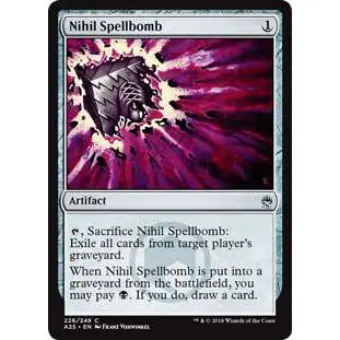 MtG Trading Card Game Masters 25 Common Foil Nihil Spellbomb #226