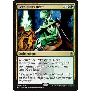 MtG Trading Card Game Masters 25 Rare Pernicious Deed #212