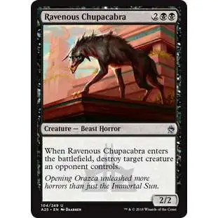 MtG Trading Card Game Masters 25 Uncommon Foil Ravenous Chupacabra #104