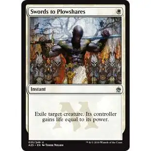 MtG Trading Card Game Masters 25 Uncommon Swords to Plowshares #35