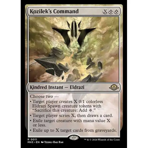 MtG Modern Horizons 3 Rare Kozilek's Command #11