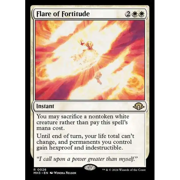 MtG Modern Horizons 3 Rare Flare of Fortitude #26