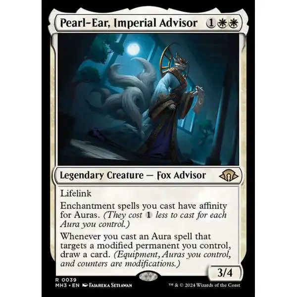 MtG Modern Horizons 3 Rare Pearl-Ear, Imperial Advisor #39
