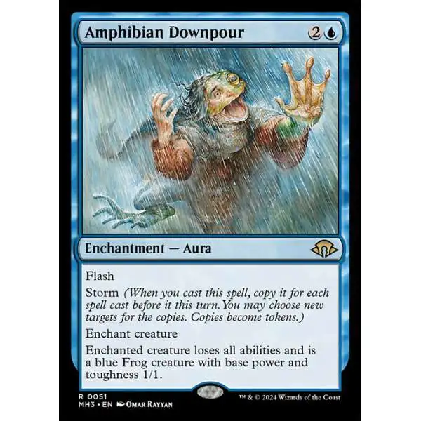 MtG Modern Horizons 3 Rare Amphibian Downpour #51