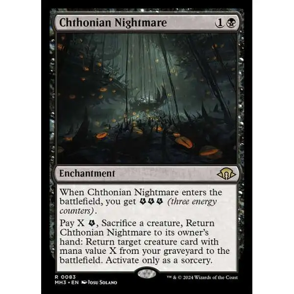 MtG Modern Horizons 3 Rare Chthonian Nightmare #83