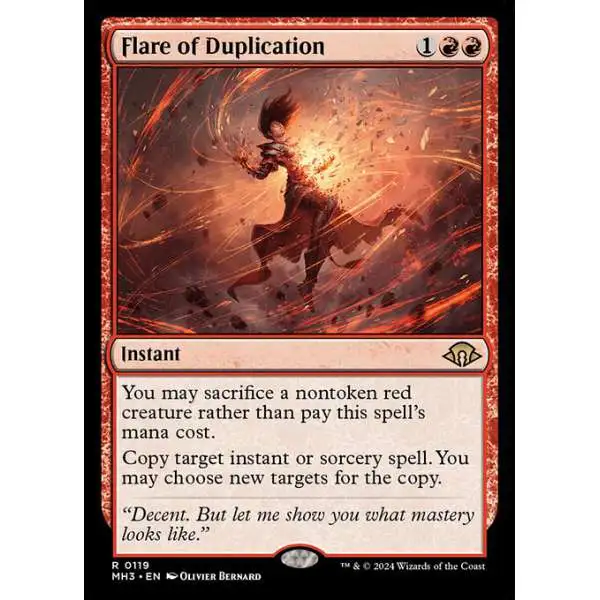MtG Modern Horizons 3 Rare Flare of Duplication #119