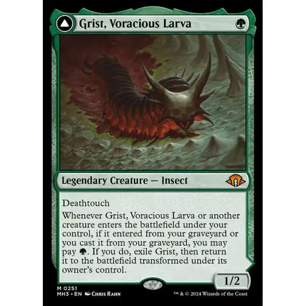 MtG Modern Horizons 3 Mythic Rare Grist, Voracious Larva // Grist, the Plague Swarm #251