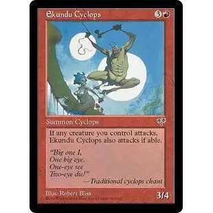 MtG Mirage Common Ekundu Cyclops