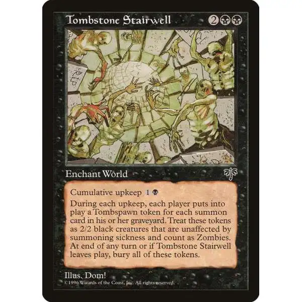 MtG Mirage Rare Tombstone Stairwell [Moderately Played]