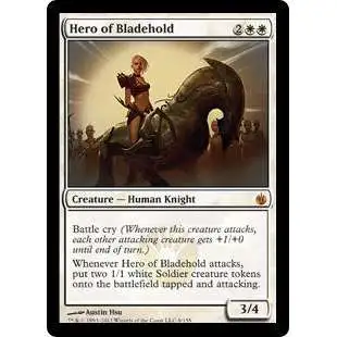 MtG Mirrodin Besieged Mythic Rare Hero of Bladehold #8 [Japanese]
