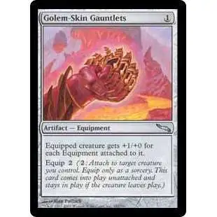 MtG Mirrodin Uncommon Golem-Skin Gauntlets #181
