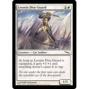 MtG Mirrodin Common Leonin Den-Guard #9