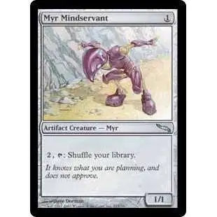 MtG Mirrodin Uncommon Myr Mindservant #213