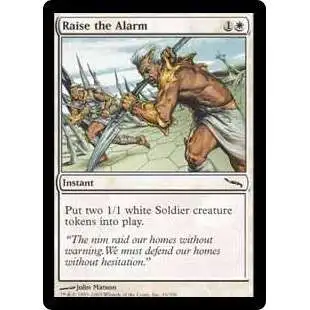 MtG Mirrodin Common Raise the Alarm #16 [Foil Lightly Played] [Lightly Played]
