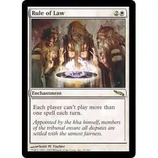 MtG Mirrodin Rare Rule of Law #19