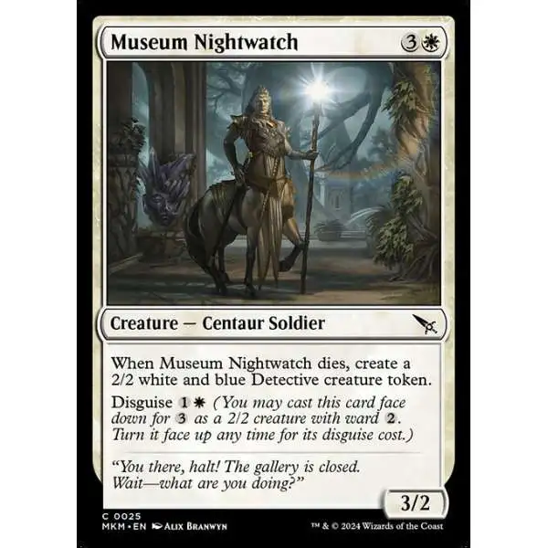 MtG Murders at Karlov Manor Common Museum Nightwatch #25