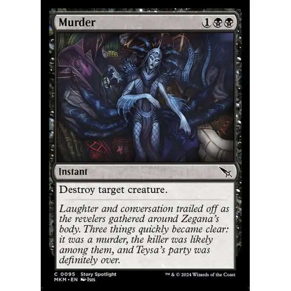 MtG Murders at Karlov Manor Common Foil Murder #95