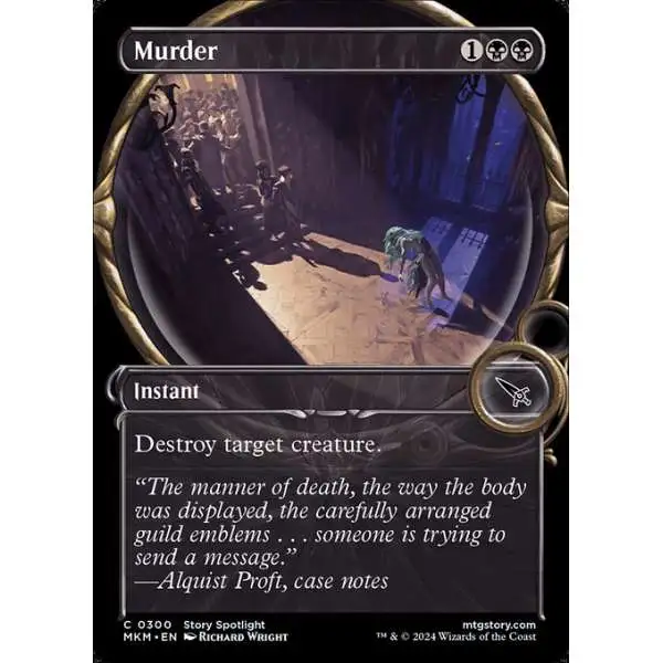 MtG Murders at Karlov Manor Common Murder #300 [Magnified Showcase FOIL]