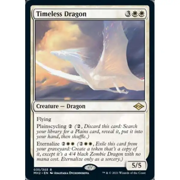 MtG Trading Card Game Modern Horizons 2 Rare Timeless Dragon #35