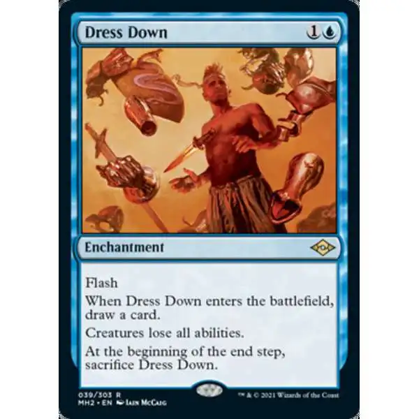 dress down modern horizons 2 Magic The Gathering Modern Horizons 2 Timeshifts Single Card Rare Dress Down  4 Old-Frame Bonus Sheet