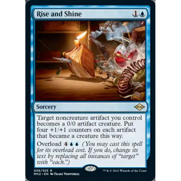 MtG Trading Card Game Modern Horizons 2 Rare Rise and Shine #58