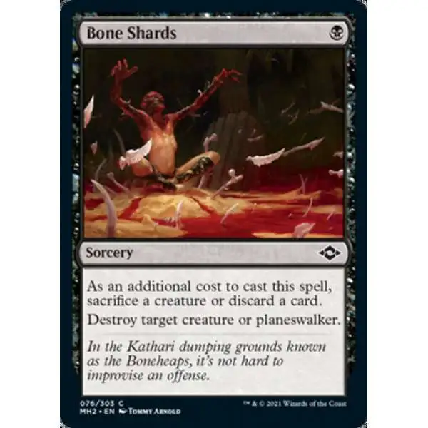 MtG Trading Card Game Modern Horizons 2 Common Bone Shards #76