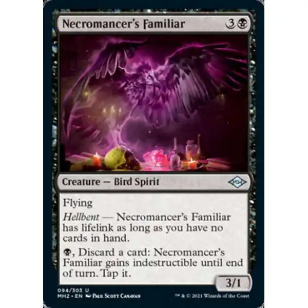 MtG Trading Card Game Modern Horizons 2 Uncommon Necromancer's Familiar #94
