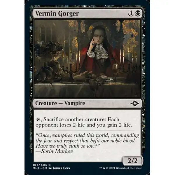 MtG Trading Card Game Modern Horizons 2 Common Vermin Gorger #107