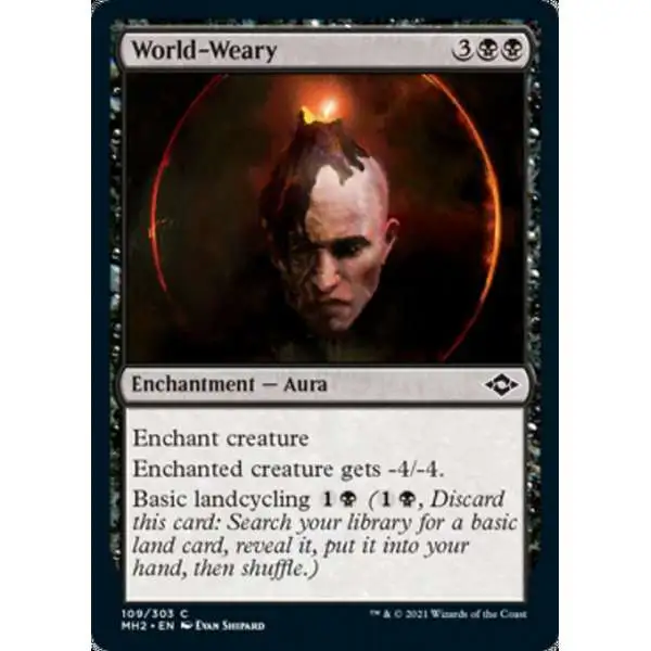 MtG Trading Card Game Modern Horizons 2 Common World-Weary #109