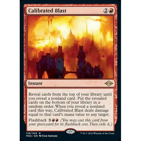 MtG Trading Card Game Modern Horizons 2 Rare Calibrated Blast #118