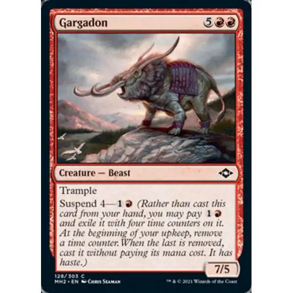 MtG Trading Card Game Modern Horizons 2 Common Foil Gargadon #128